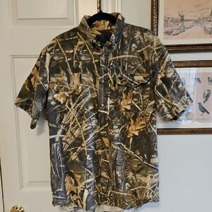Men's Camouflage Button Down Shirt